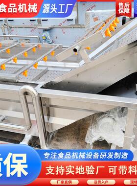 果蔬气泡清洗机设备 香菇清洗流水线 商用枸杞真空包装机设备