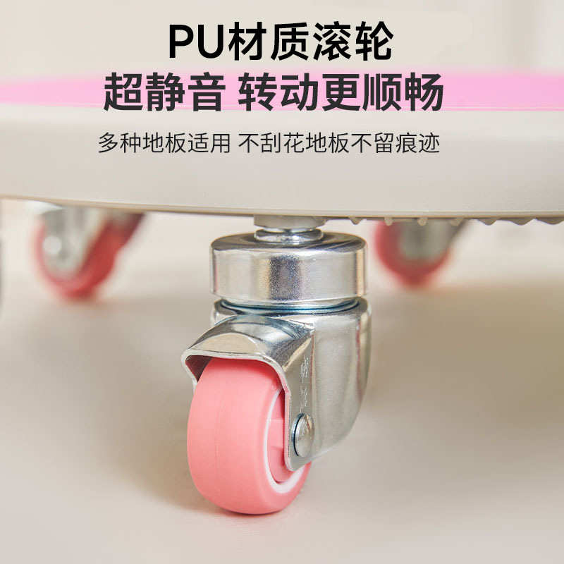 新款六轮滑盘健身静音练腹肌壶铃健腹划盘健腹轮运动器材家用