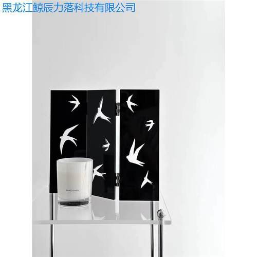 ins亚克力桌面燕子屏风护理屏风