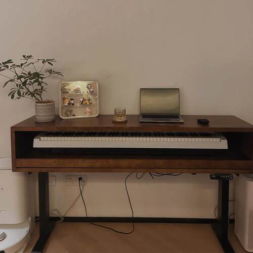 实木升降电子琴桌编曲工作台音乐制作录音棚midi键盘桌书桌电脑桌