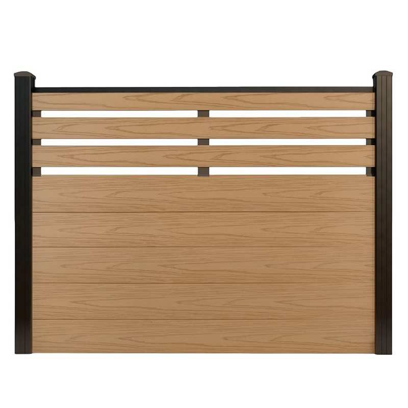 花园护栏室外公园围栏墙板庭院景区挤二代围栏户外阳台木塑木共塑