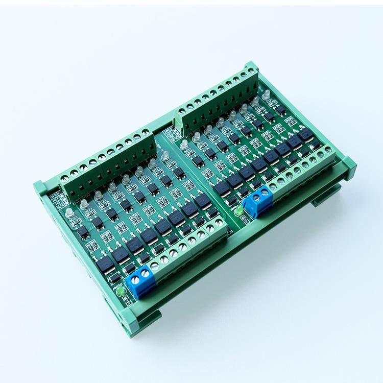 厂家直发8路PLC直流电流放大模组 mos管输出电磁阀继电器驱动模块