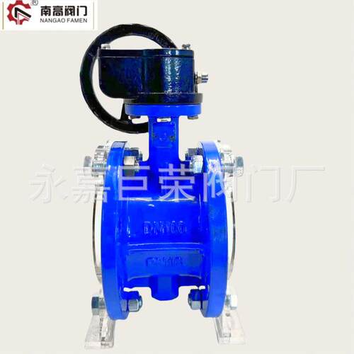 手动蝶阀 中线涡轮法兰蝶 阀 D341X-10Q球墨铸铁蝶阀扭矩小