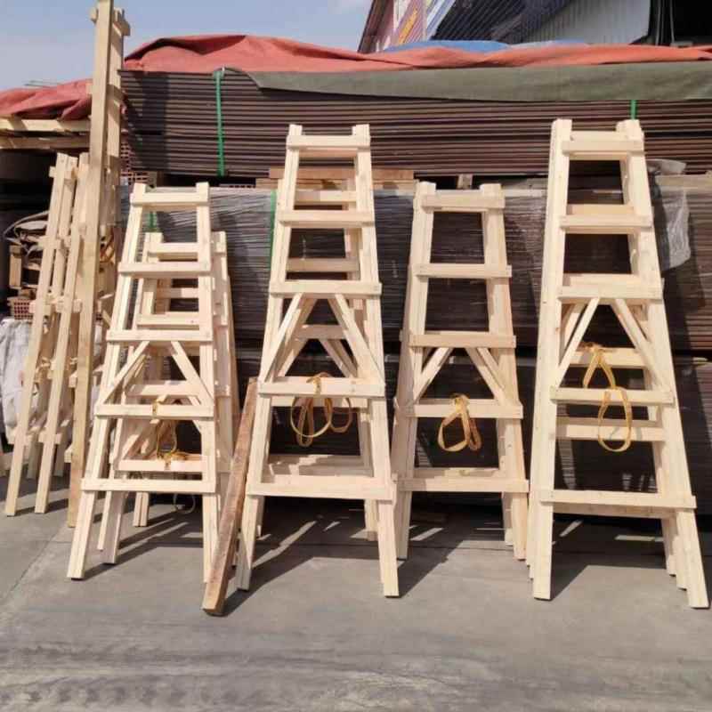 人字梯家用木头梯子多功能登梯木电工工程梯子装修行走可做猫爬架