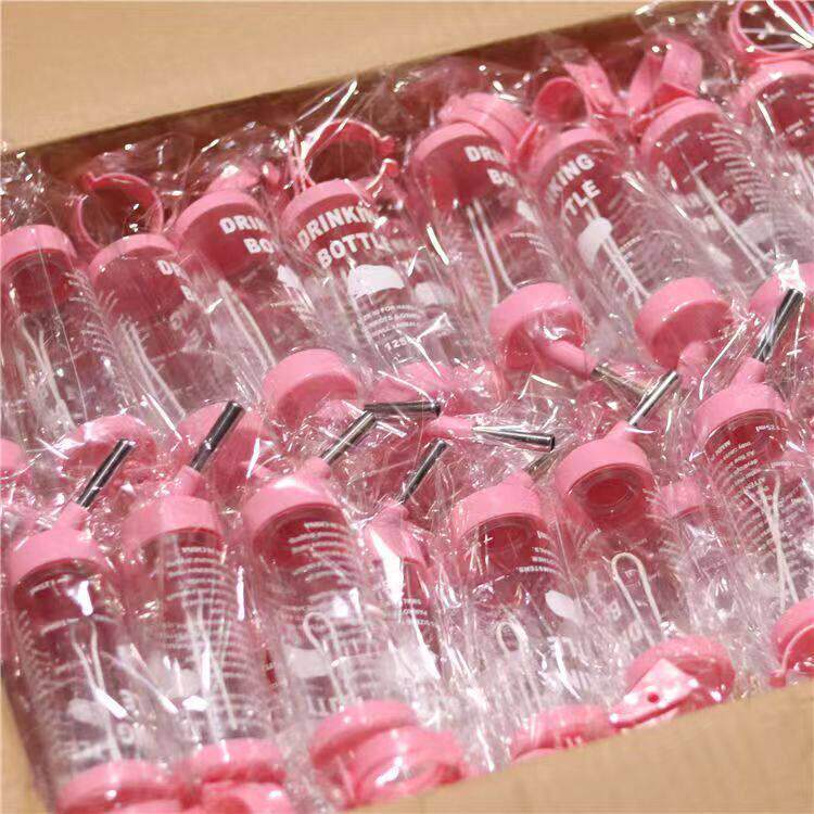 仓鼠水壶防漏滚珠水壶金丝熊饮水器小宠喝水用品防咬双钢珠
