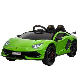高档兰博授权SVJ控 尼儿童电动车充电四轮婴儿车基宝宝遥玩具车可