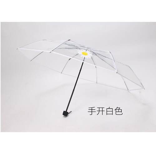 高档雏菊本全自动网红透雨伞 折叠日小清小新森系in明s美少女神学