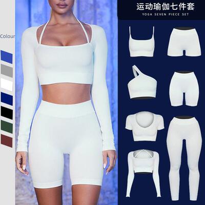 Running and fitness pants with diagonal shoulder straps,