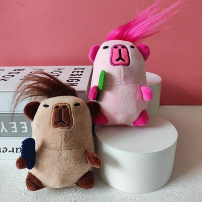 Kapibala doll internet celebrity transforms into a cute puf