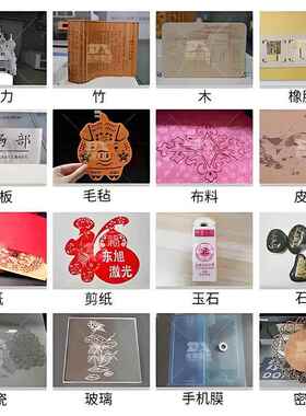 台式紫无品牌/外激光打标机雕金属金塑五料镭机亚克力玻璃OC2激光