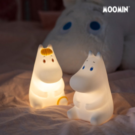 Moomin 姆明小夜灯硬质拍拍灯节能阅读床头电池台灯 