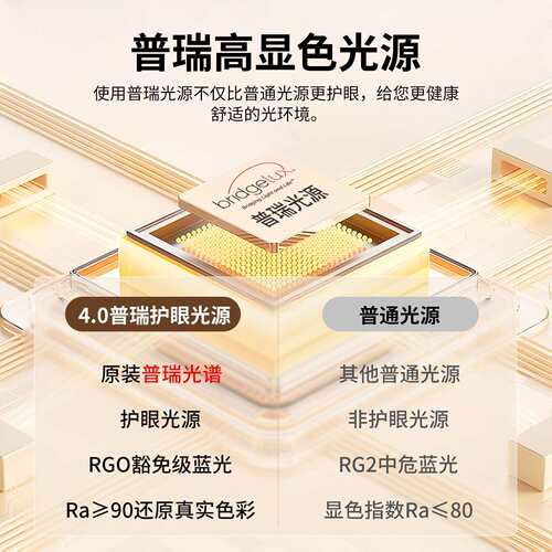 法式中古风卧室吸顶灯普瑞全光谱护眼儿童房等书房房间吸顶灯357L