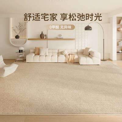 bsr01080几地毯客厅奶油风室沙轻发茶免洗可擦卧床边毯纯色室内奢