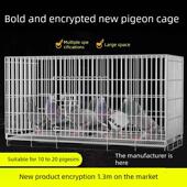 鸽笼大空间养殖笼鸟笼鸽笼不锈钢彩色大加密配套户用养殖笼