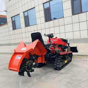 力履带式 2805柴油马3马式 旋耕机HF 28力履带微耕机大棚果园乘坐式