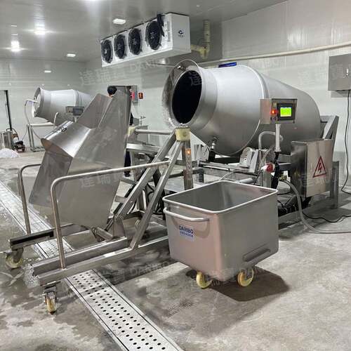 W厂家直供肉制品鸡柳自动滚揉机真空滚揉机 牛排牛肉真空滚腌制机