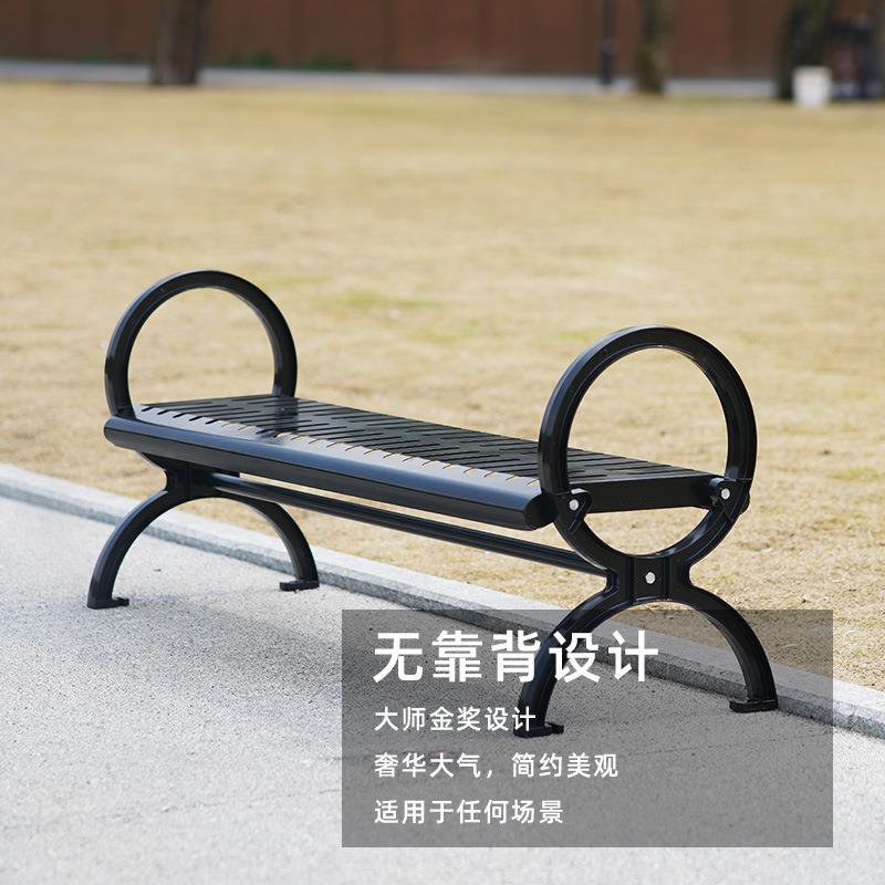 户外公园椅室外镀锌管长椅庭院休闲座椅庭院座椅露天阳台双人长椅