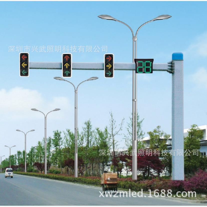 太阳能红绿灯信号灯交通信号灯杆交通设施公路监控杆路牌标志杆