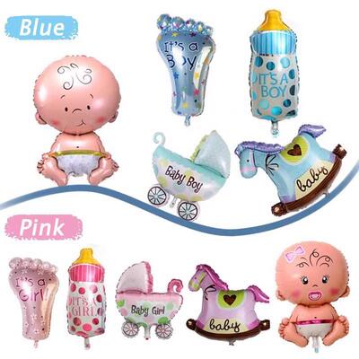 5pcs/set boy girl baby shower foil giant christening super s