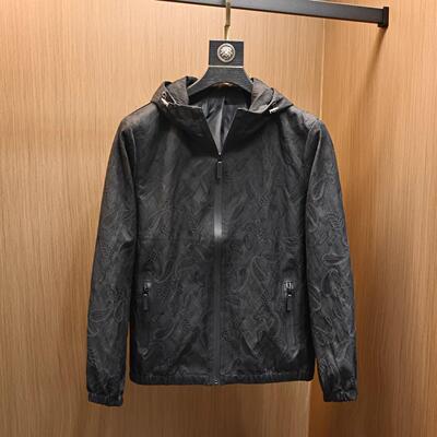 Madness Mdns Clot春季新款轻奢暗纹夹克男装潮牌时尚连帽男外套