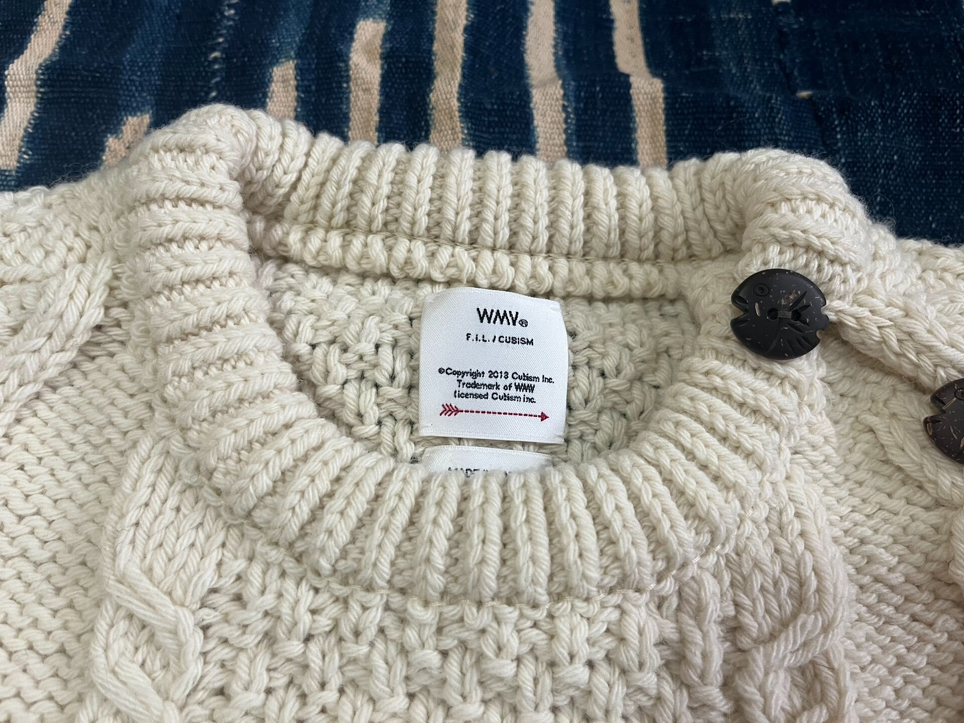 VISVIM 20AW BOLLARD CREW KNIT — back