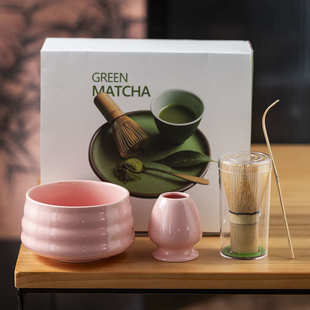 日式抹茶碗打抹茶工具百本立点茶陶瓷茶碗搅拌器抹茶刷茶筅器套装
