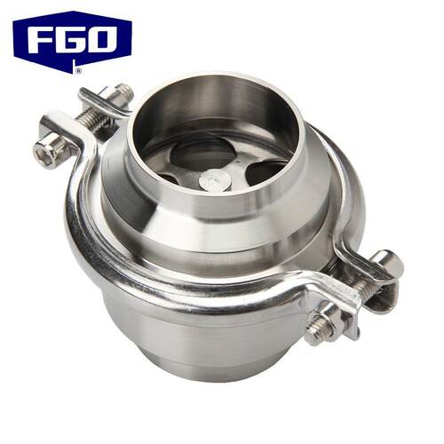 FGO快装止回阀04不锈钢卫生级逆止阀WSH61W-10P焊接/快装