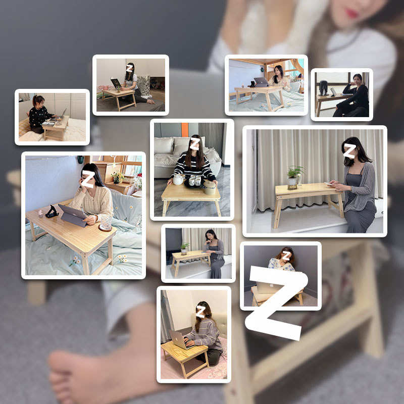 床上小桌子可折叠书桌宿舍笔记本电脑桌学习桌卧室飘窗桌板