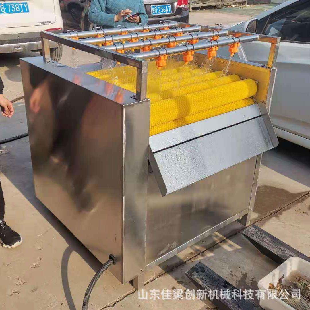 粽叶清洗机全自动毛辊荷叶芦苇叶清洗机菠萝叶双面清洗设备