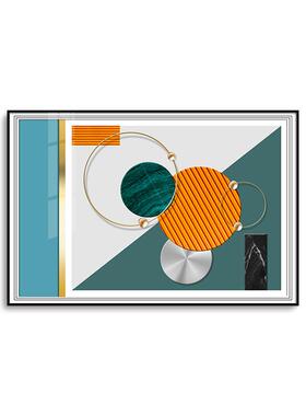 铝合金液压电箱装饰画遮挡电表箱餐厅画上翻配电箱画酒店挂画