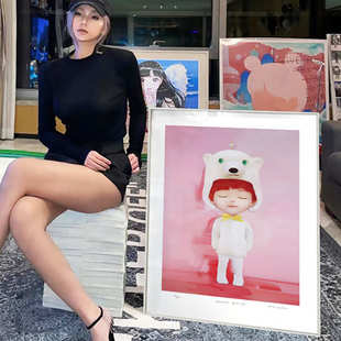 Mayuka Yamamoto 山本麻友香 潮款版画儿童房潮流装饰画日式挂画