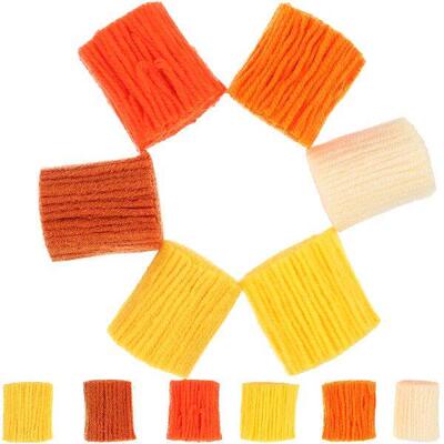 12 Pcs DIY Carpet Embroidery Yarn Colorful Rug Yarns Double