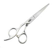 寒月6寸高档左手平剪直剪刘海剪理发剪刀 理发师左撇子专用