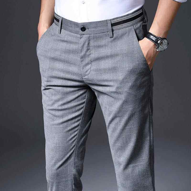 男裤春男士格子休闲裤韩版潮流修身直筒长裤商务西装裤子男0119w,男装,西裤,淘宝优惠券,粉丝福利购,淘宝优惠卷