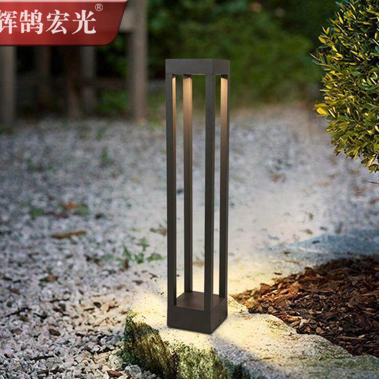 草坪灯led户外插地灯花园别墅公园庭院草地园林景观灯方形铝材灯