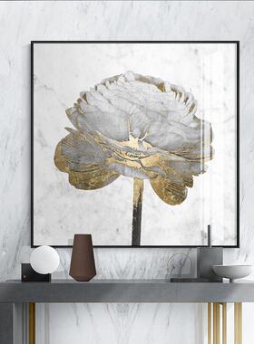 现代简约轻奢风烫金工艺卧室客厅沙发背景墙饭厅玄关晶瓷画装饰画
