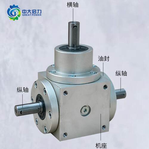 厂家供应HD转向器90°直角四方换向器锥齿轮传动减速机