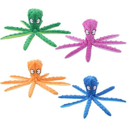 Legs Octopus Soft Stuffed Plush Dog Toys Outdoor Play Intera
