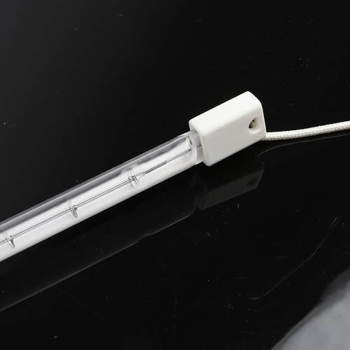 红外线灯近红外线半镀白灯管 1.5KW石英镀白加热发热管红外线烤灯