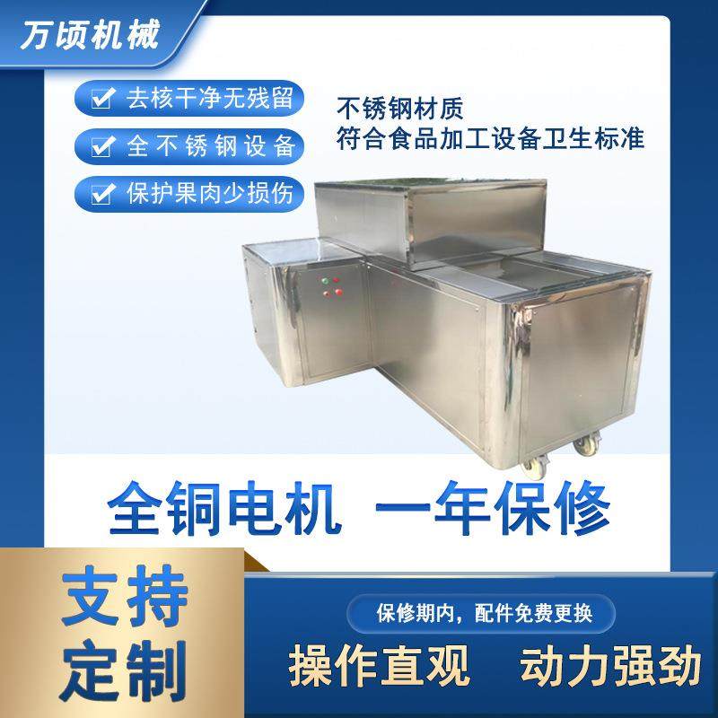 工厂发货不锈钢杏子去核机全自动核肉分离切瓣一体设备