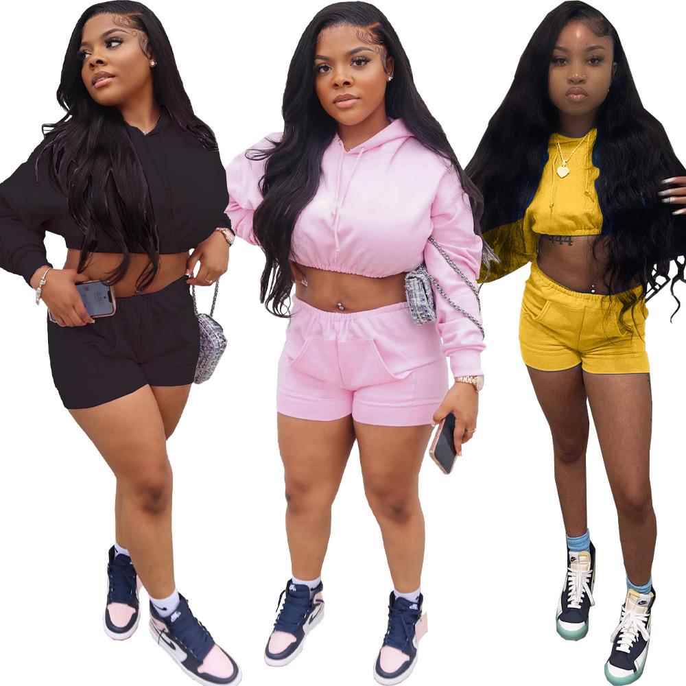 fashion streetwear solid casual womens suits color Womens