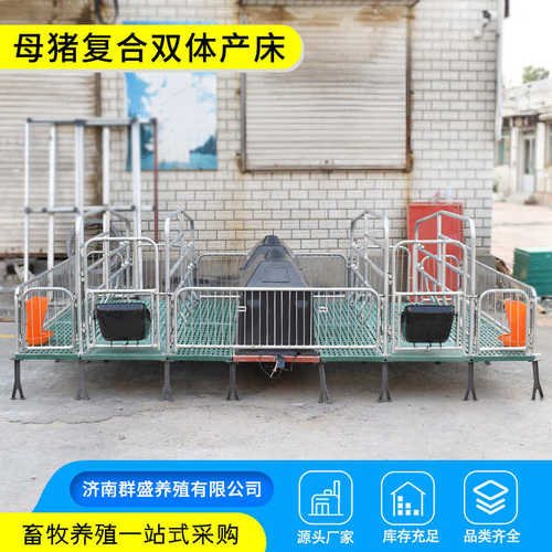 包邮 母猪产床仔猪分娩栏 加厚猪用限位栏产保一体落地式高床设备