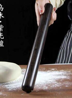 实木紫光檀烘焙家用擀面杖擀面棍擀皮擀面条擀饼蛋糕红木饺子皮用