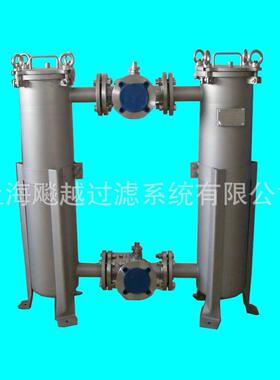 并联袋式过滤器双袋式不锈钢多介质可清洗多介质过滤