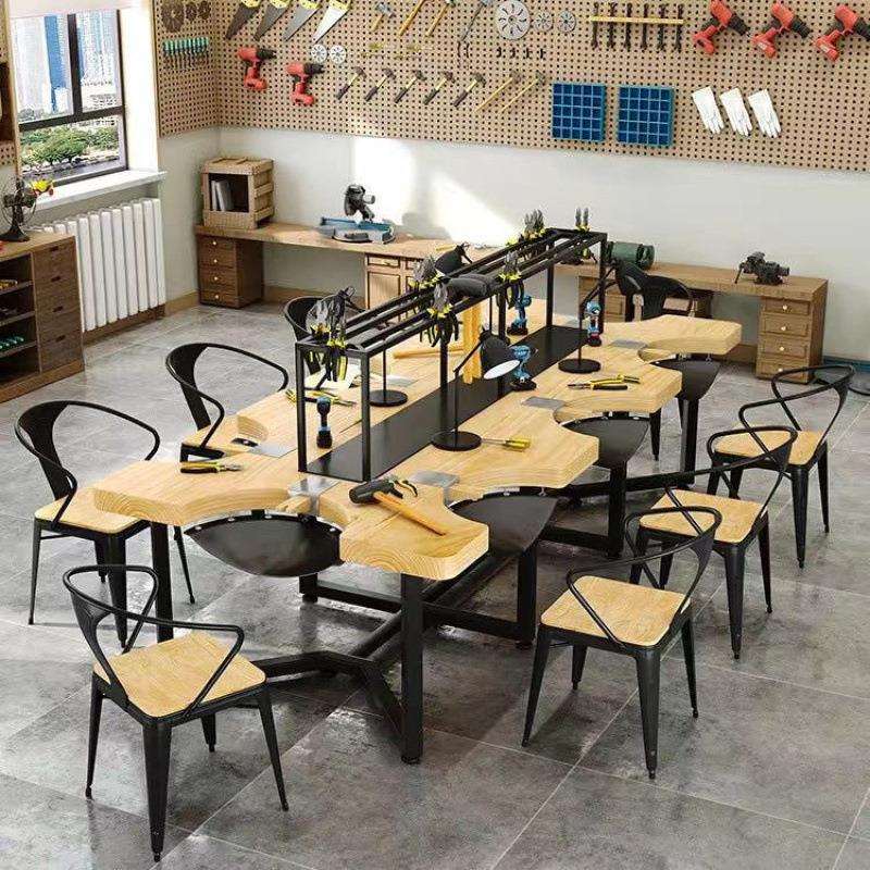 手工桌首饰加工桌打金桌金工桌珠银饰宝作台打金台6人8人桌
