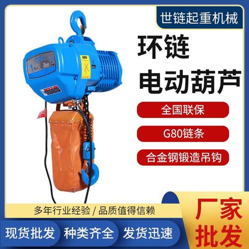 固定运行式鬼头款环链电动葫芦380v一吨6米2T3T5T9M电动葫芦