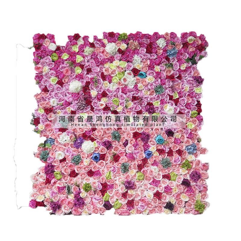 仿真花墙背景墙形象网红装饰假花拱门婚礼玫瑰花室内婚庆植物墙