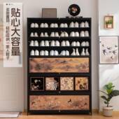 385FMXG中古风鞋 架多落地简层易入户 柜收家用门口体多功能一纳鞋