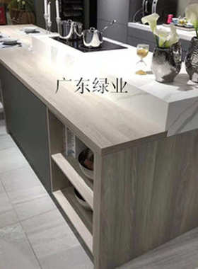 云浮黄色人造石英石厂家来图设计批发厨柜台面板墙面板地板厨柜