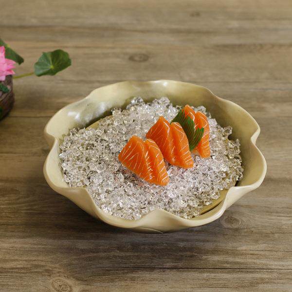 特色莲花陶瓷茶池 陶瓷鱼生盘水果盘日韩酒店用品餐具寿司刺身盘